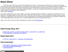 Tablet Screenshot of dzienziemi.pl